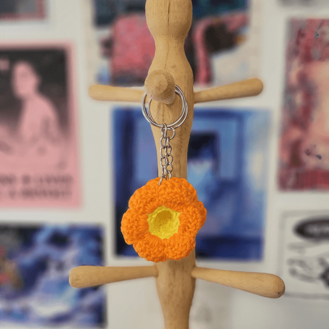 Porte clé Pop it fleur  