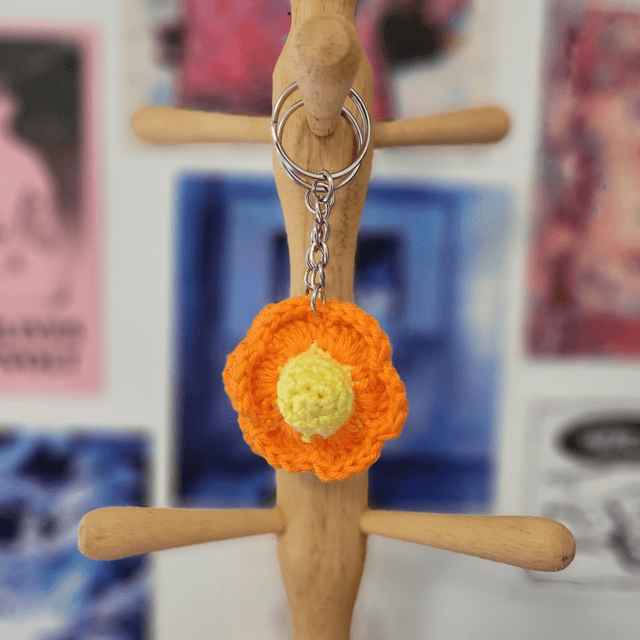 Porte clé Pop it fleur  