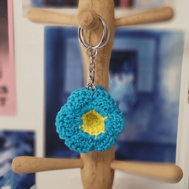 Porte clé Pop it fleur  