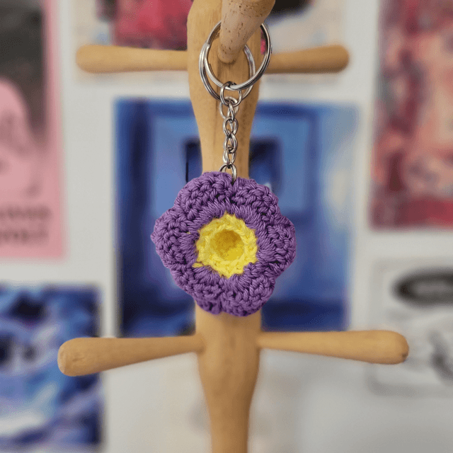 Porte clé Pop it fleur  